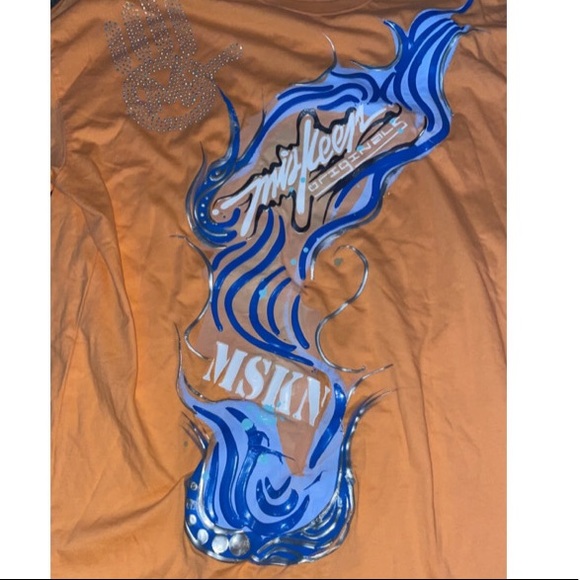 NWT MENS Hand Painted Crew T Shirt - Picture 5 of 5